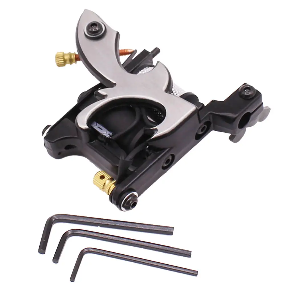 

10 Wraps Coil Tattoo Machine Alloy Frame Tattoo Tool Set for Liner and Shader