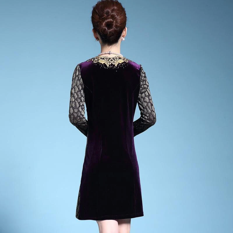 Женское винтажное мини платье с вышивкой облегающее вечернее большого размера