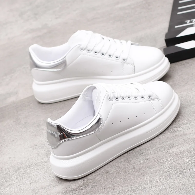 

2021 Spring New Designer Wedges White Shoes Female Platform Sneakers Women Tenis Feminino Casual Female Shoes Woman