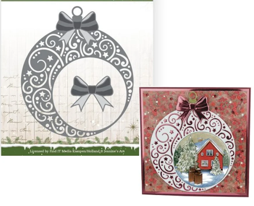 

Metal cutting dies Christmas balls cut die mold card Scrapbook paper craft knife mould blade punch stencils
