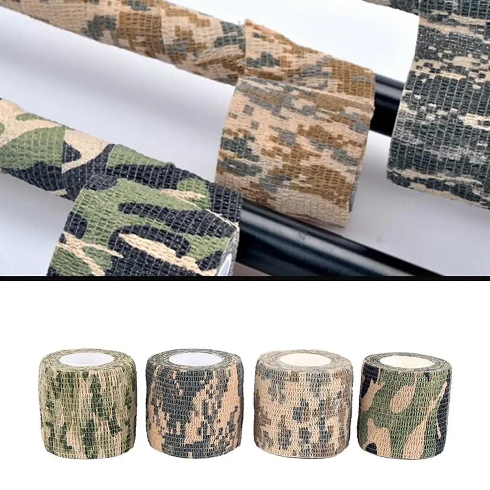 On salling! 5cm*4.5m Army Camo Outdoor Hunting Shooting Tool Camouflage Stealth Tape Waterproof Accessories Dropshipping | Спорт и