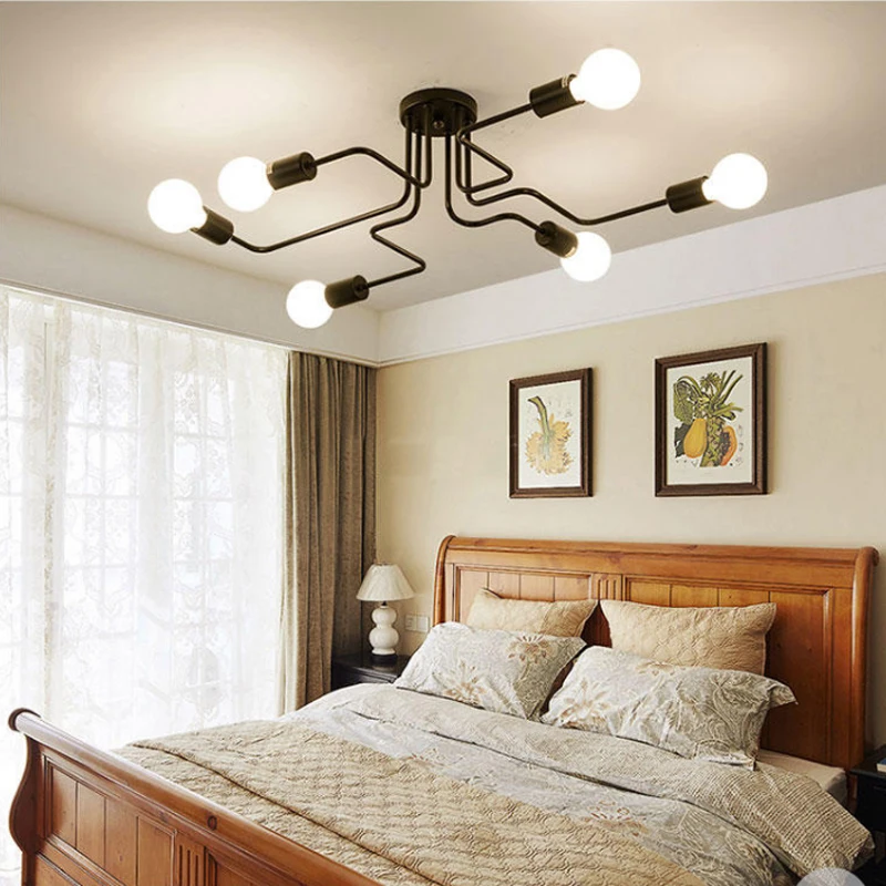 Промышленный потолочный светильник светодиодный Железный Паук домашний декор