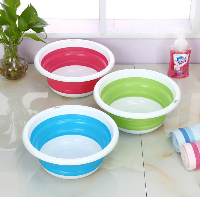 Складное ведро легко хранить складная раковина для ног путешествий за рубежом