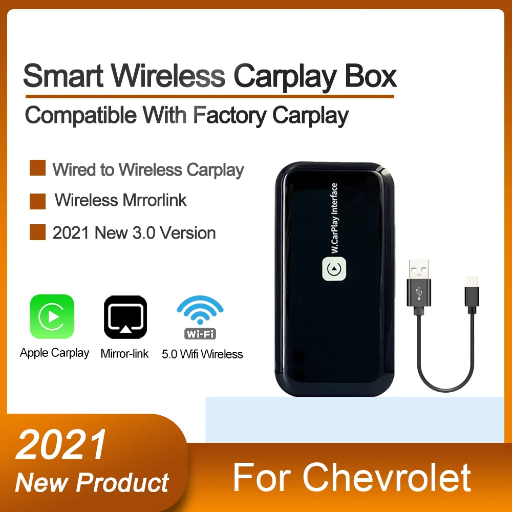3 0 беспроводной адаптер Carplay для Chevrolet 2016 2020 Smart Android BOX автомобильный