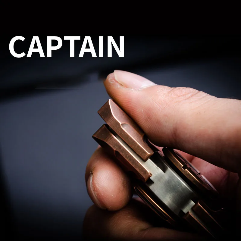 

Captain High Quality Fidget Hand Spinner Cupronickel Fingertip Gyro Relief Stress Advanced Toys for Kids Adults R188 Gifts Boy