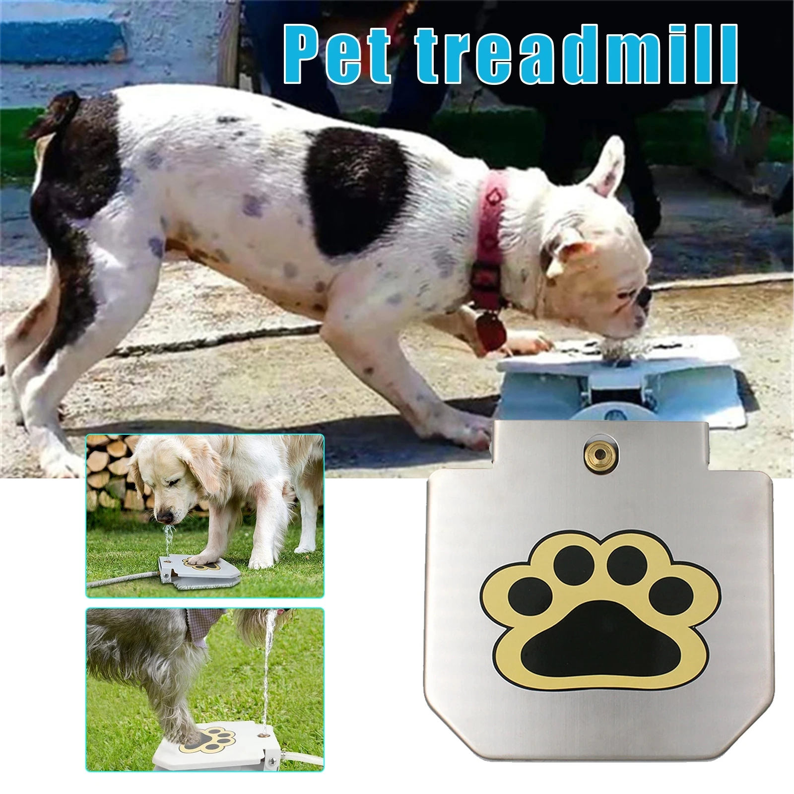 

Outdoor Foot-operated Dog Cat Pet Accessories Waterer With Pipe Drinking Fountain Step On Water Dispenser Hot Automatic Feeders