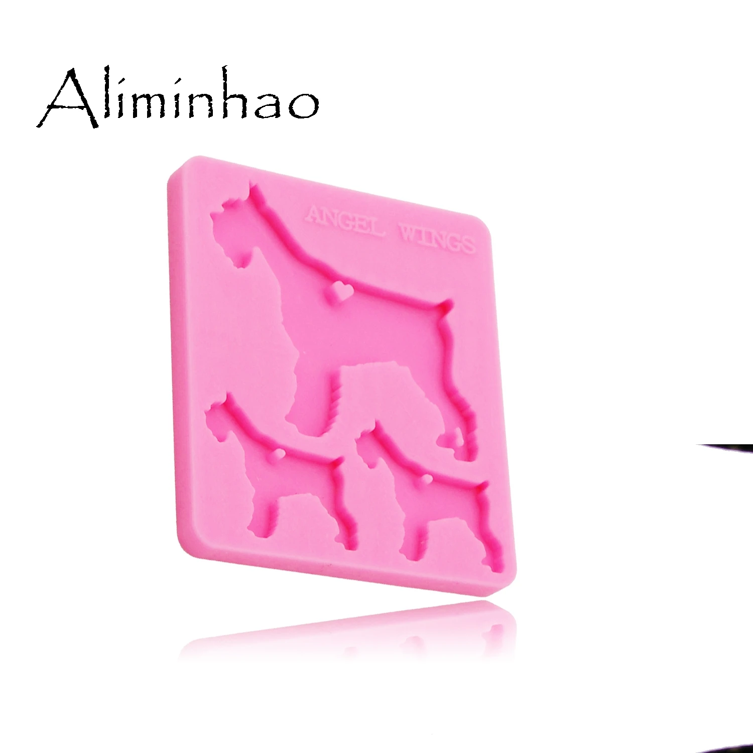 DY0165 блестящие силиконовые формы для семьи собак сделай сам эпоксидная форма