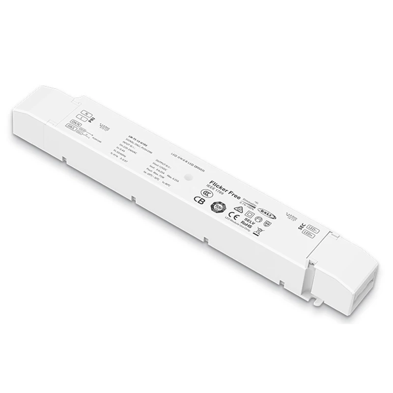 Новый DALI СИД Диммируемый драйвер AC100 240V Вход DC 24V 12V 100 Вт 75 Выход Кнопочный