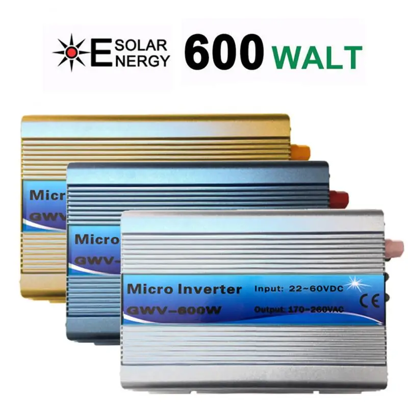 Преобразователь с микро сеткой GWV 600 Вт MPPT 30 в 36 В панель 72 ячейками