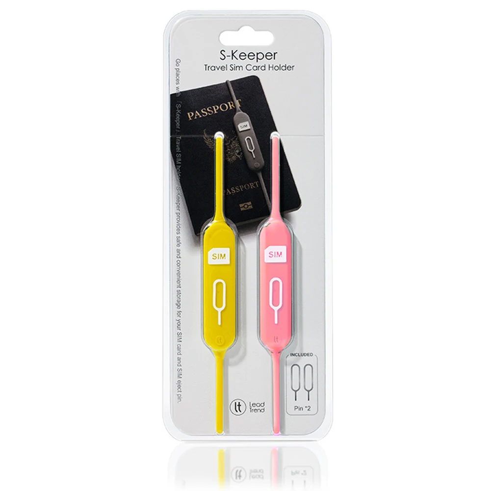 Pin Needle Travel Abroad Sim Card Holder Slot Portable Anti Lost Storage Cover Silicone Mobille Phones For IphoneXR Xs Max | Багаж и сумки