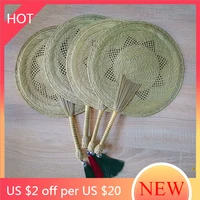 children summer chinese style fan handle vintage banana decoration personal fan manual manual kipas angin home garden ag50zs