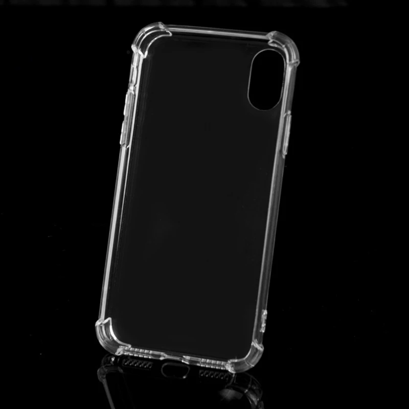 Противоударный чехол для мобильного телефона защитная крышка для iPhone 7 8 Plus X противоударный ТПУ силиконовый чехол Capa
