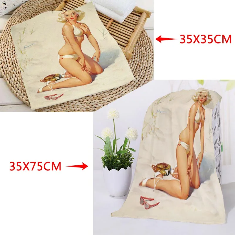 Квадратное полотенце с принтом на заказ абсорбирующее быстросохнущее из