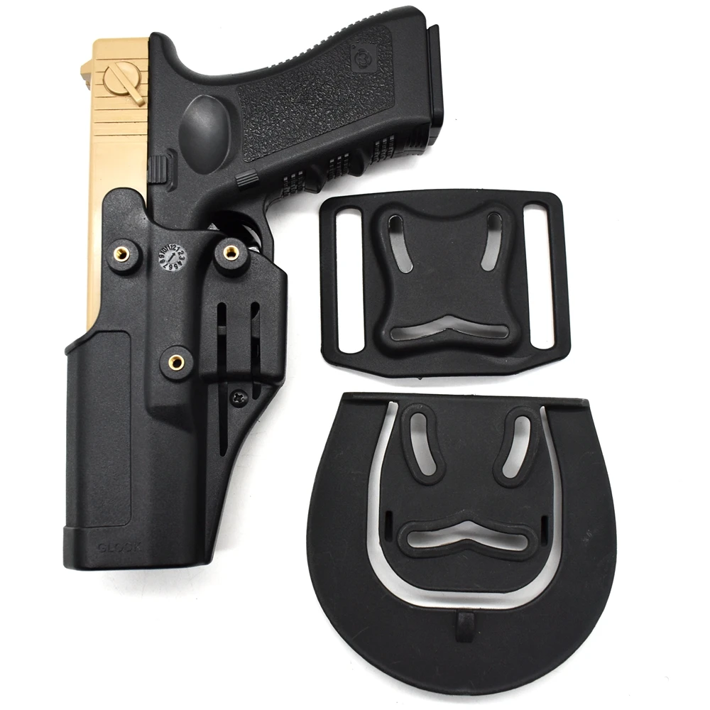 

Tactical Left/Right Hand Gun Holster for Glock 17 19 22 23 31 Pistol Waist Belt Holster Molle Platform Plate Hunting accessories