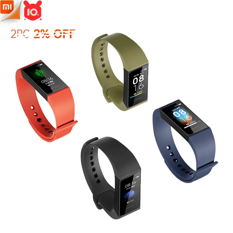 Смарт браслет Xiaomi Redmi Band фитнес с несколькими циферблатами 1 08 "цветной
