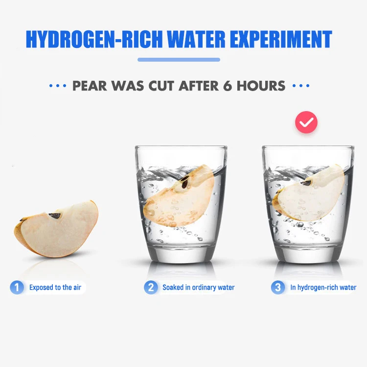 

Hydrogen Generator Cup Water Filter 420ml Alkaline Maker Hydrogen-Rich Water Portable Bottle Lonizer Pure H2 Electrolysis