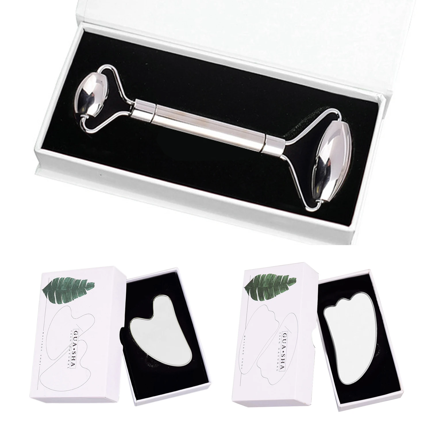 

Роликовый массажер для лица, из нержавеющей стали