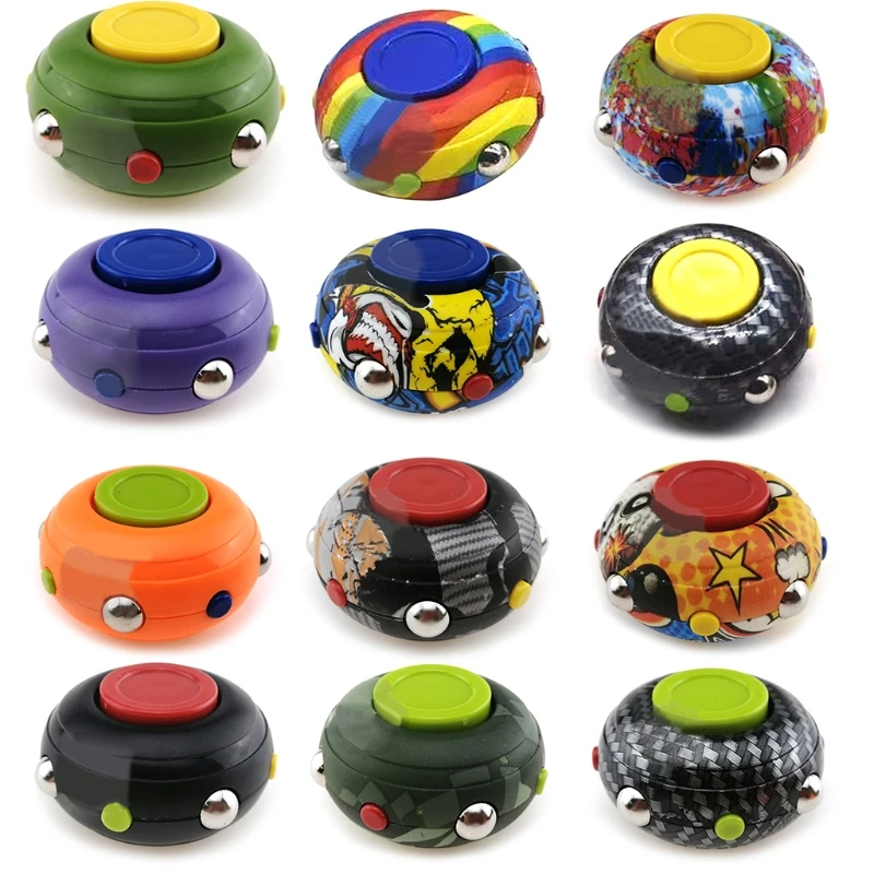 

Decompressing Toy Sensory Finger Ball Colorful Spinning Tops Stress Relief Fidget for Toddlers Adults Autistic Anxiety