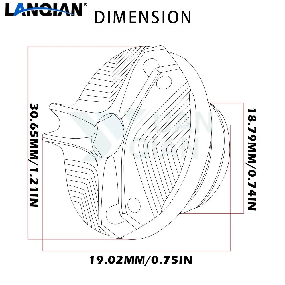 Motorcycle Aluminum Engine Oil Filter Cup Plug Cover Screw For Yamaha YZF R6 S R3 R25 R1 R1M R125 Parts | Автомобили и мотоциклы