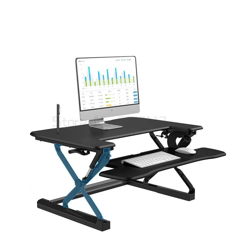 

Lifting table standing vertical office desk computer folding elevated rack table mobile workbench