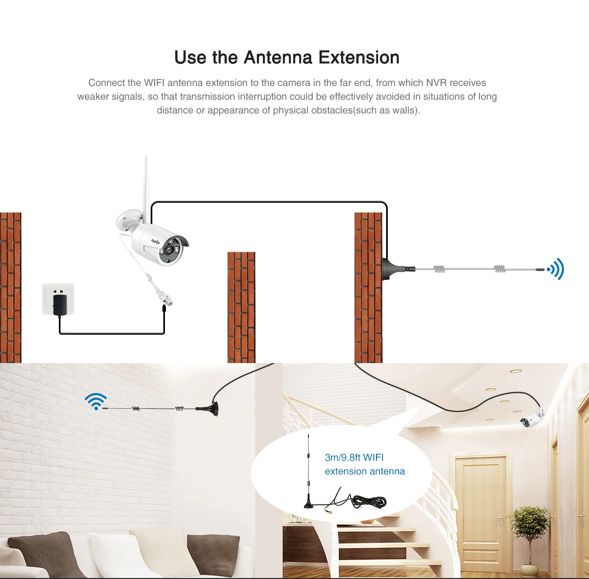 SANNCE 8CH Беспроводная NVR CCTV система 1080P IP камера wifi Всепогодная ИК ночного видения CCTV домашняя камера безопасности комплект видеонаблюдения