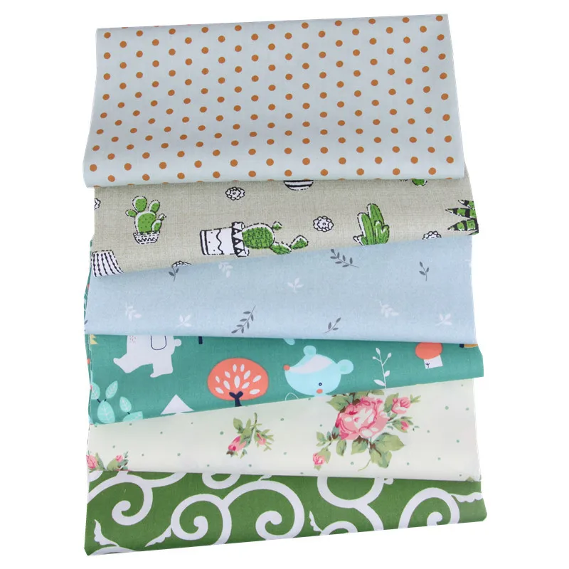 

5Pcs 20*25cm Flower Cartoon Pattern Cotton Fabrics For Needlework Household DIY Handmade Patchwork Cloth Sewing Fabric Supplies