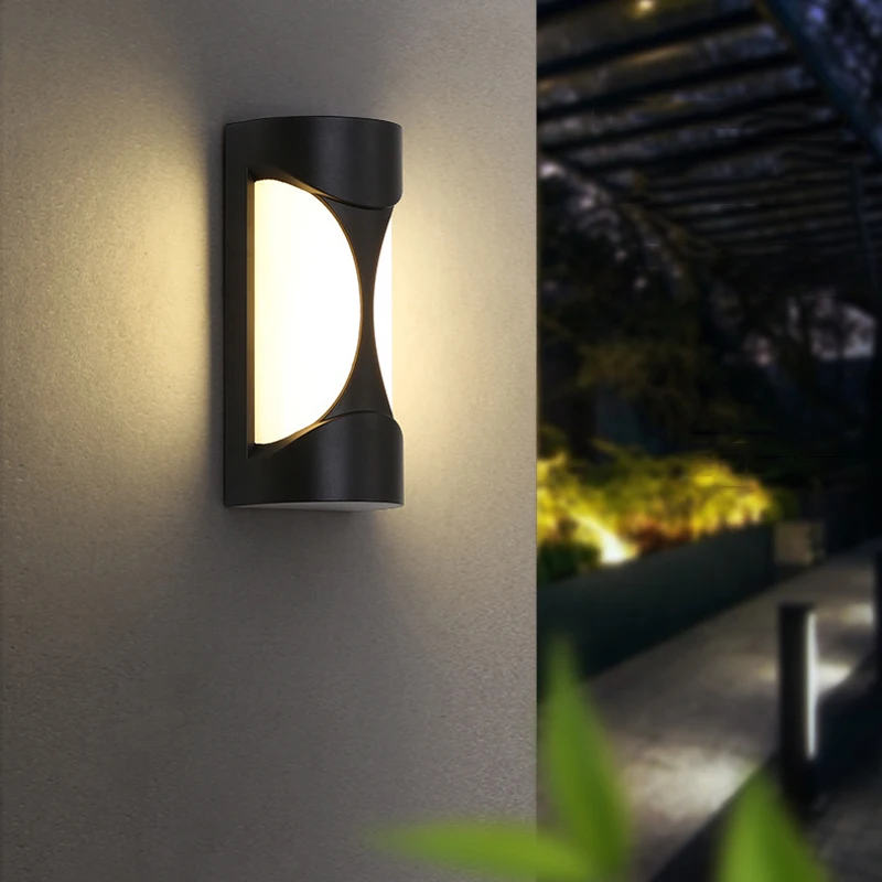 

Outdoor Waterproof 12W LED Wall Light Porch Light Modern Outdoor Decoration Balcony Corridor Staircase Garden Wall Lamp