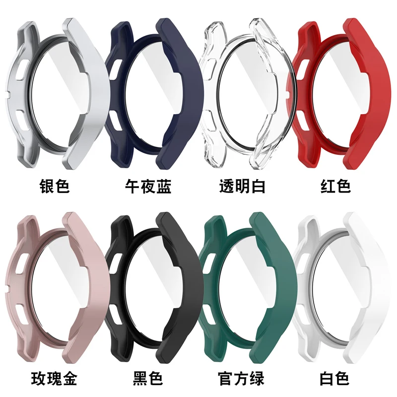 Glass+Case for samsung Galaxy watch 4 Accessories PC all-around Anti-fall bumper cover+Screen protector Galaxy watch4 44mm 40mm