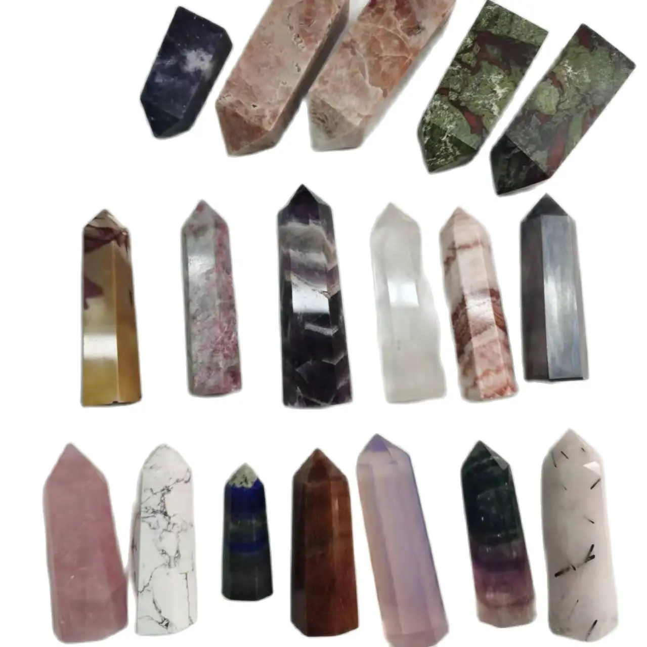 

Натуральная кристаллическая точка/Башня/обелиск розовый кварц для энергетических лечебных украшений