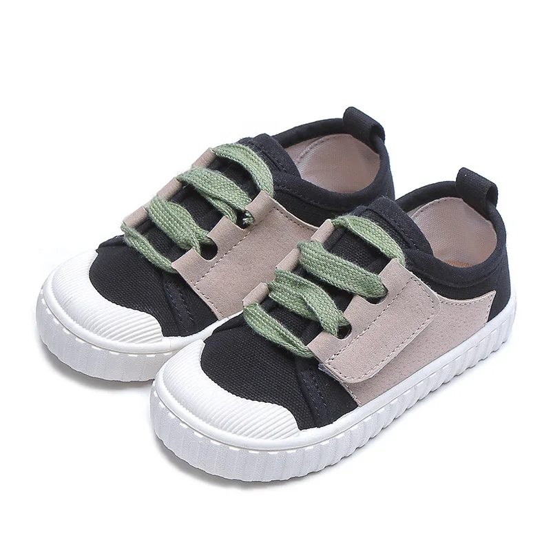 Кеды детские на плоской подошве спортивные холщовые кроссовки для начинающих