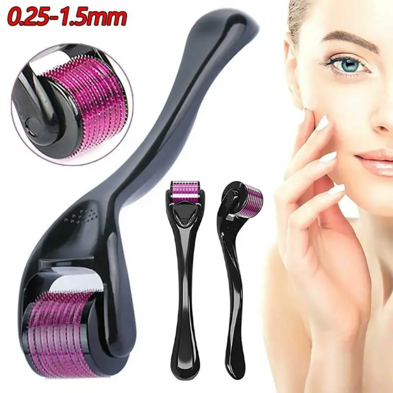 

540Titanium Micro Needles Derma Roller Hair Beard Regeneration Skin Beauty Care