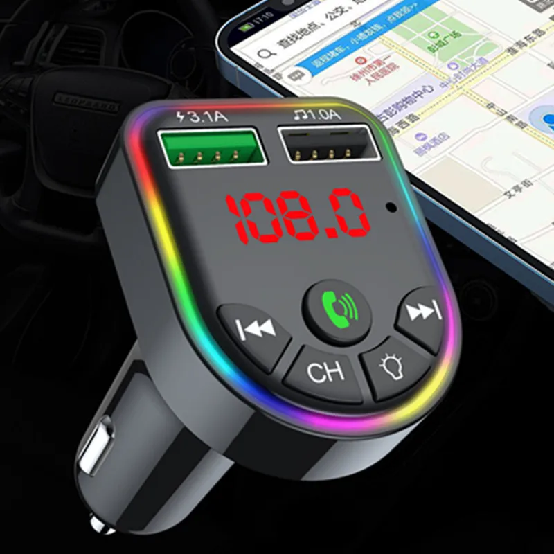Автомобильный адаптер mp3-плеер Bluetooth 5 0 FM-передатчик быстрое зарядное устройство