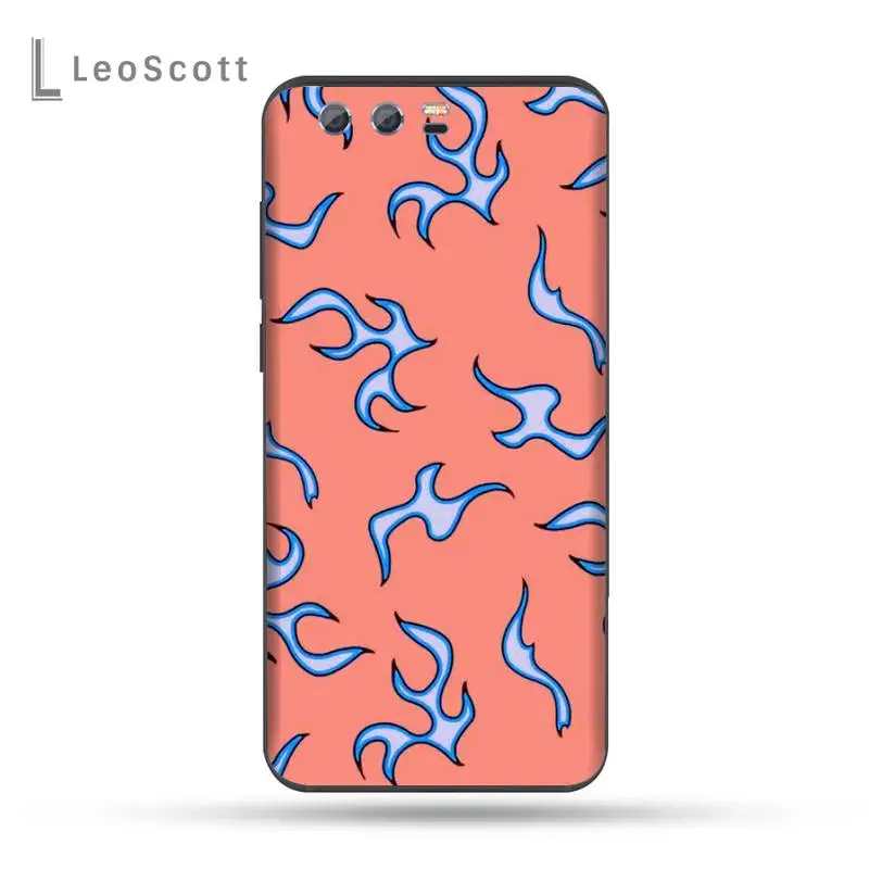 

Blue Flame Fire Phone Case For Huawei Honor view 7a5.45inch 7c5.7inch 8x 8a 8c 9 9x 10 20 10i 20i lite pro