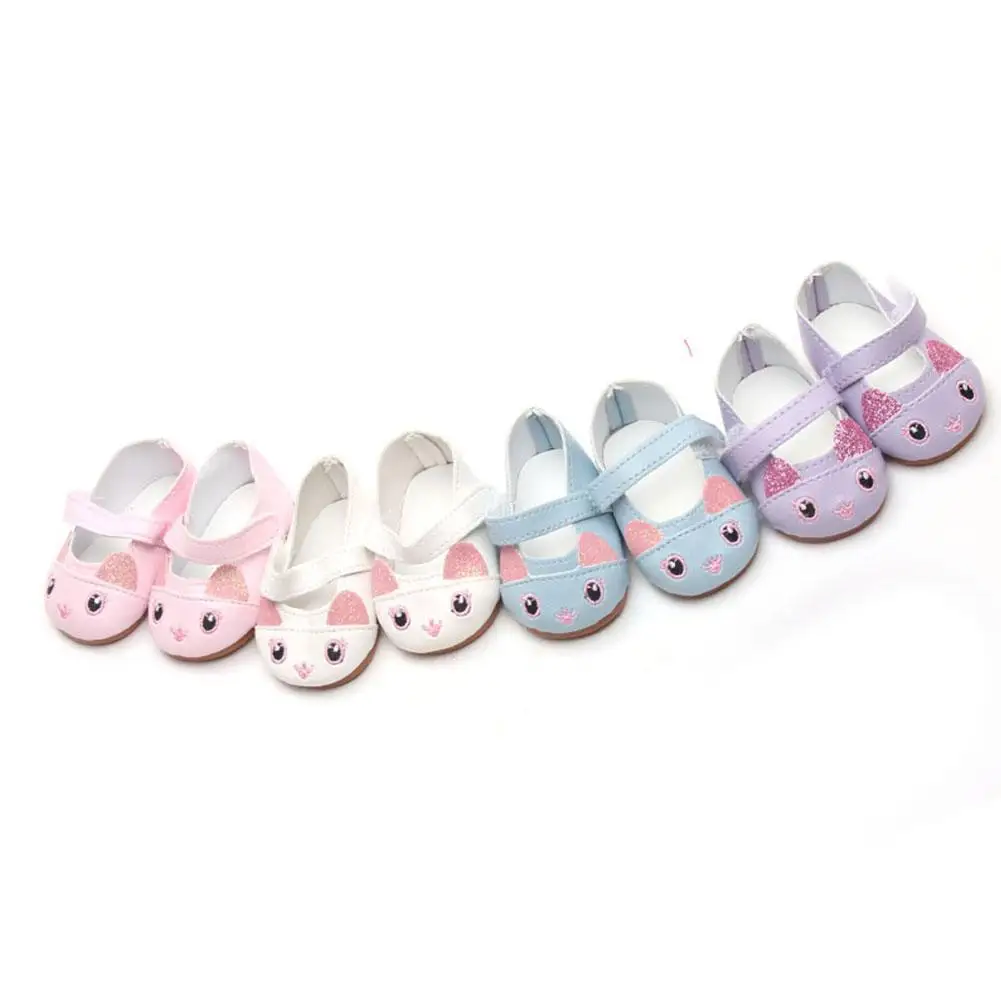 

Cute Doll Shoes Quality For 18 Inch American Doll Girl Toy 43 Cm Baby New Born Clothes Accessories Our Generation