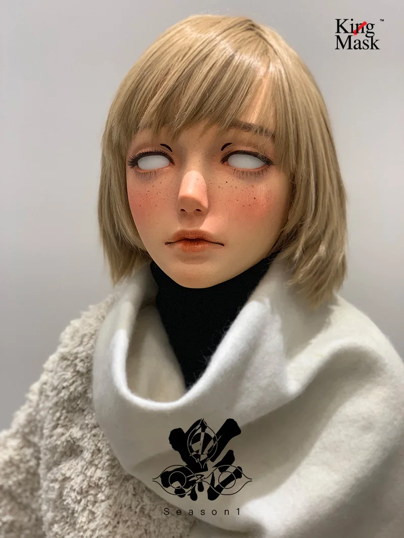 

(Kingmask 07) Silicone Mask Artificial Realistic Skin Cross Dresser Transgender Lolita Doll Mask Kigurumi Cosplay Mask