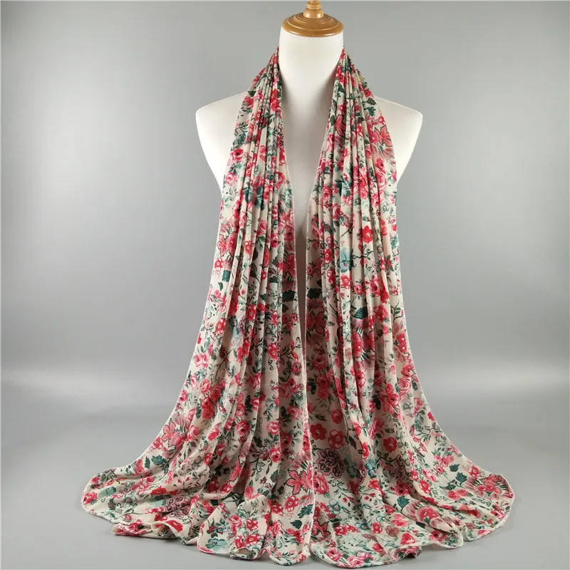 

Маленькая Цветочная печать, модель шарф Мусульманский Hijab, шаль BMMD-3