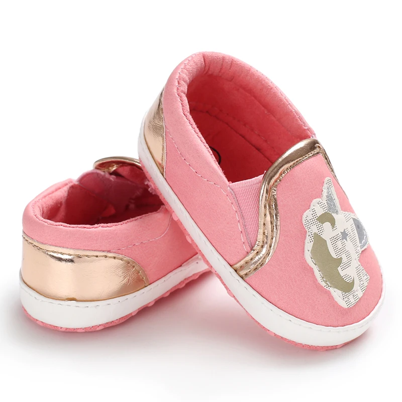 

Baby Shoes Boy Girl Baby Cotton Sole Synthetic Leather Casual 0-18 Months Slip on Shoes for First Walkers Baby Shoes