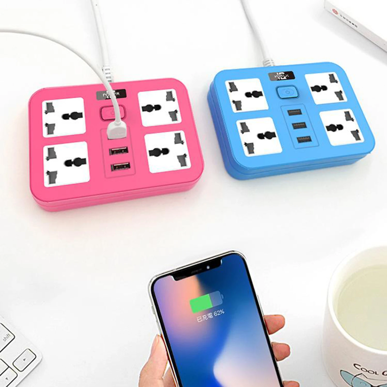 

Сетевой фильтр с 3 USB-портами на 1,8 метров