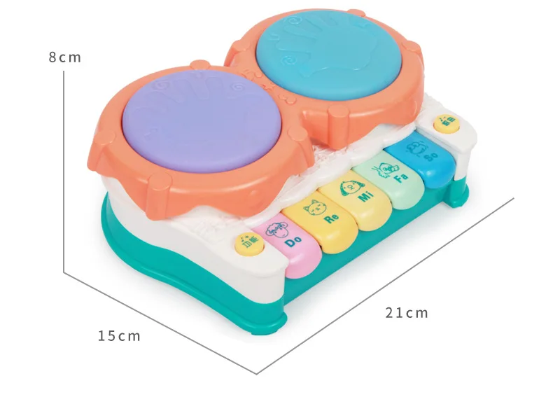 Музыкальная хлопающая игрушка барабан Электрический Музыкальный развивающая