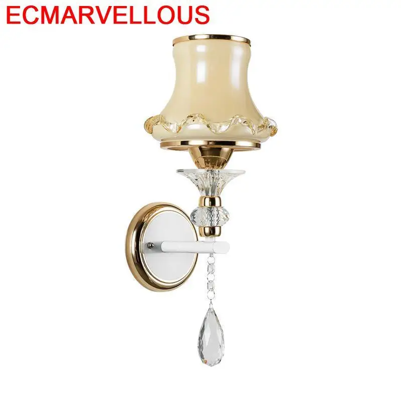 Декор Kinkiety Coiffeuse Avec Miroir Badkamer Verlichting Кристалл Wandlamp светильник для спальни