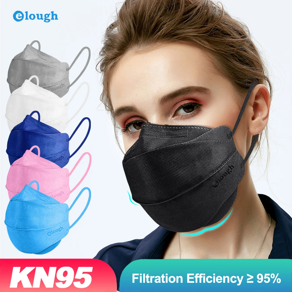 Elough 4D ffp2 CE маска kn95 сертифицированные цветные маски mascarilla fpp2 подтвержденные