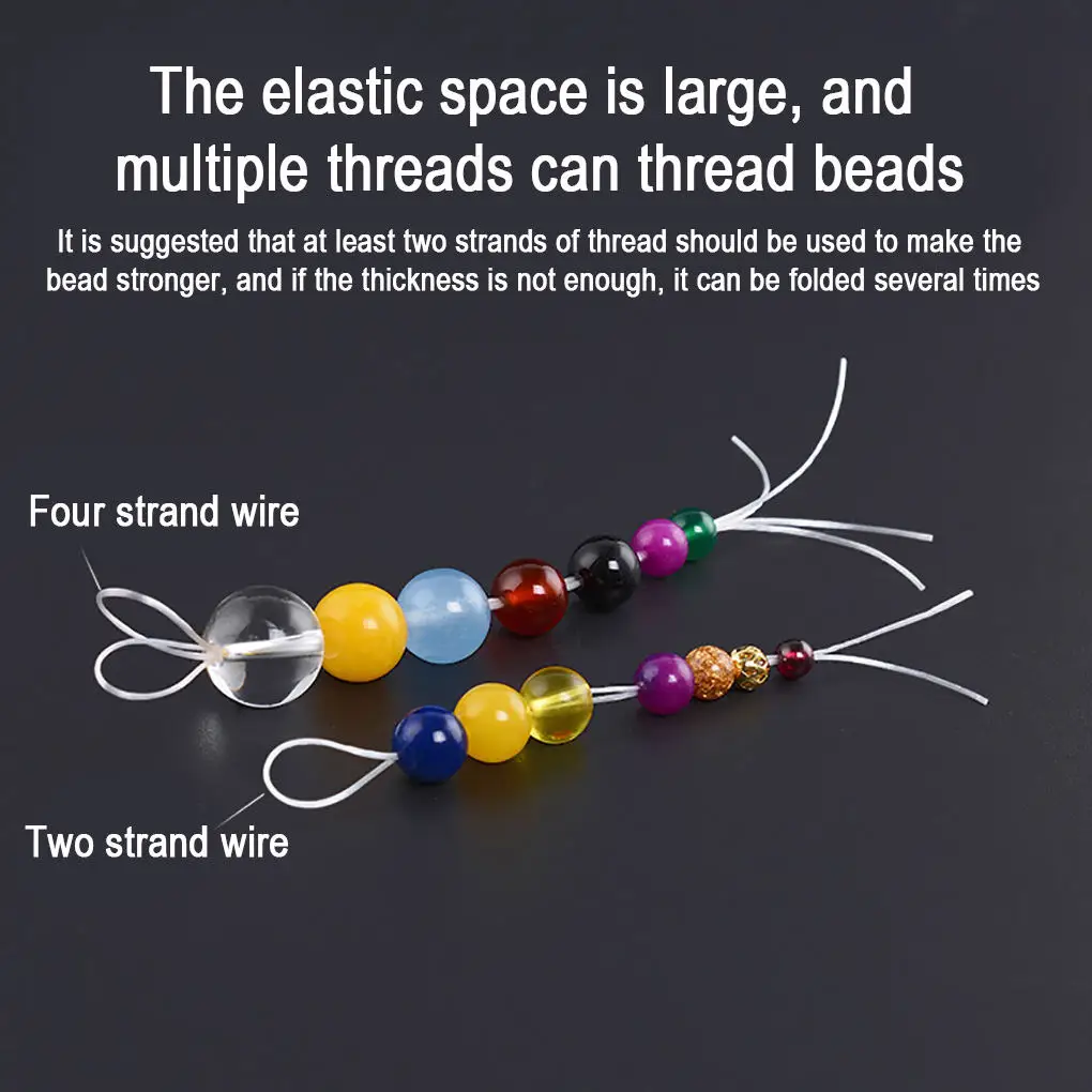 60m/Roll Strong Elastic Crystal Beading Cord 1mm for Bracelets Stretch Thread String Necklace DIY Jewelry Making Cords Line | Дом и сад