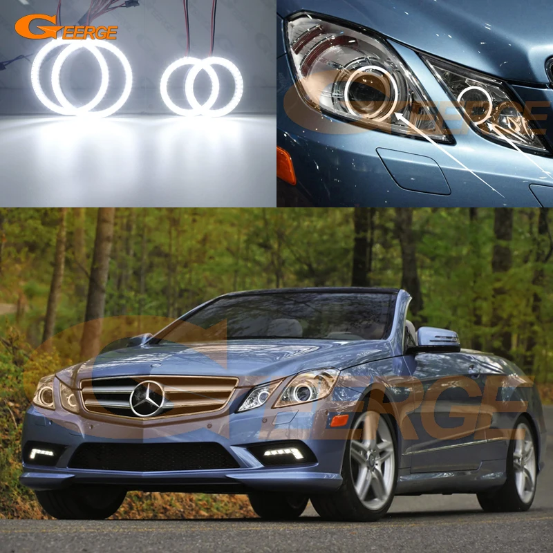 

Для Mercedes Benz E Class C207 A207 2009-2012 xenon HD ультра яркий SMD светодиодный ангельские глазки набор колец Дневной светильник для стайлинга автомобиля