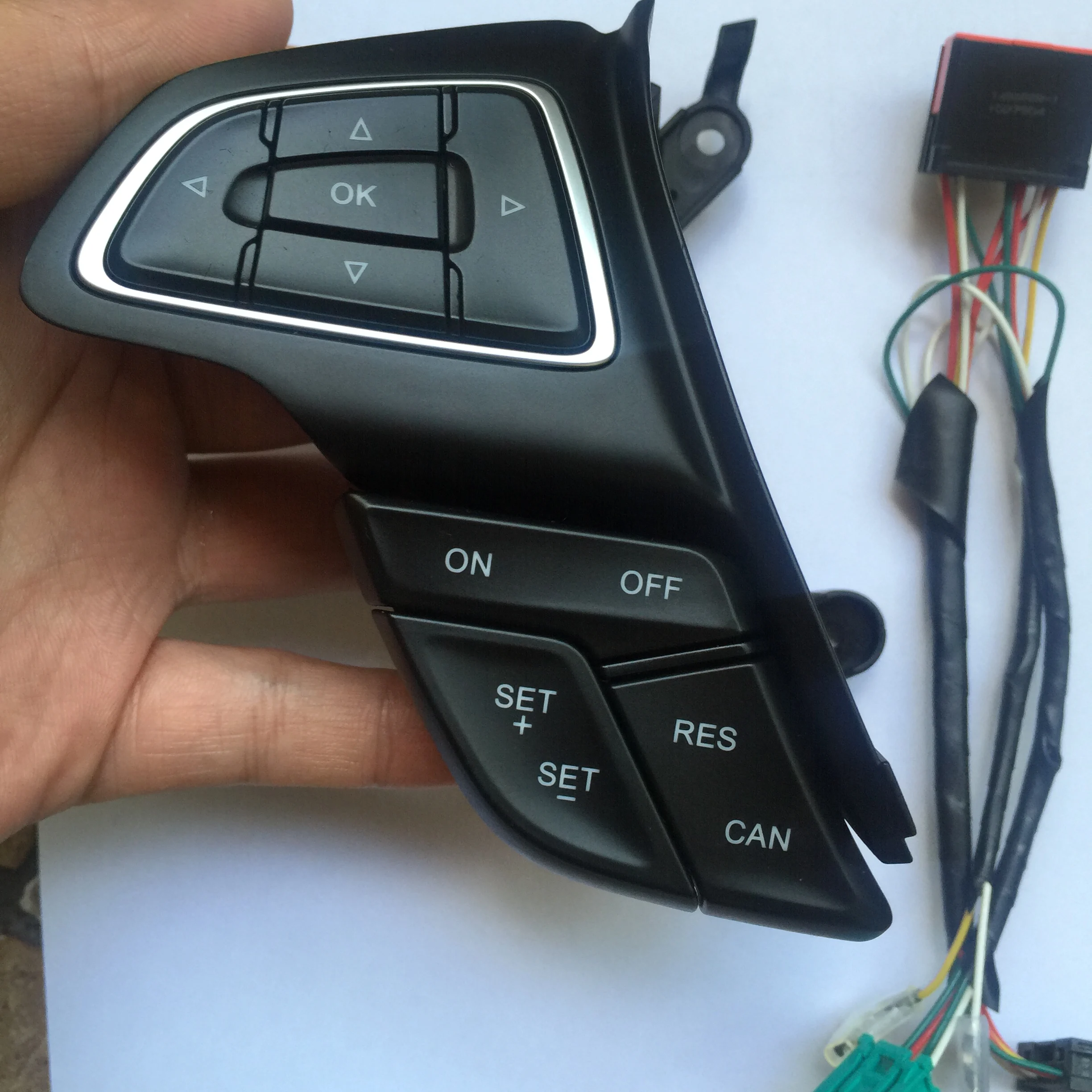 For Ford Focus MK3 2015-2017 Kuga 2017 Cruise Control Switch Multifunction Steering Wheel Button Bluetooth Audio Button