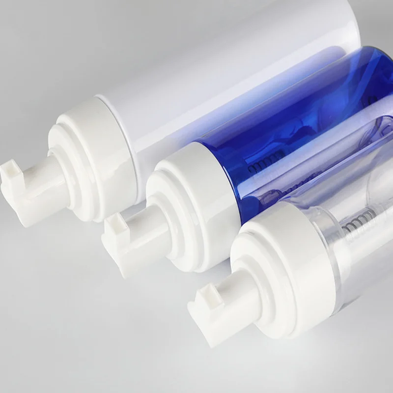 

150ml Clear Foaming Bottle Froth Pump Soap Mousses Liquid Dispenser Foam Bottles With Cap Plastic Shampoo Lotion Bottling