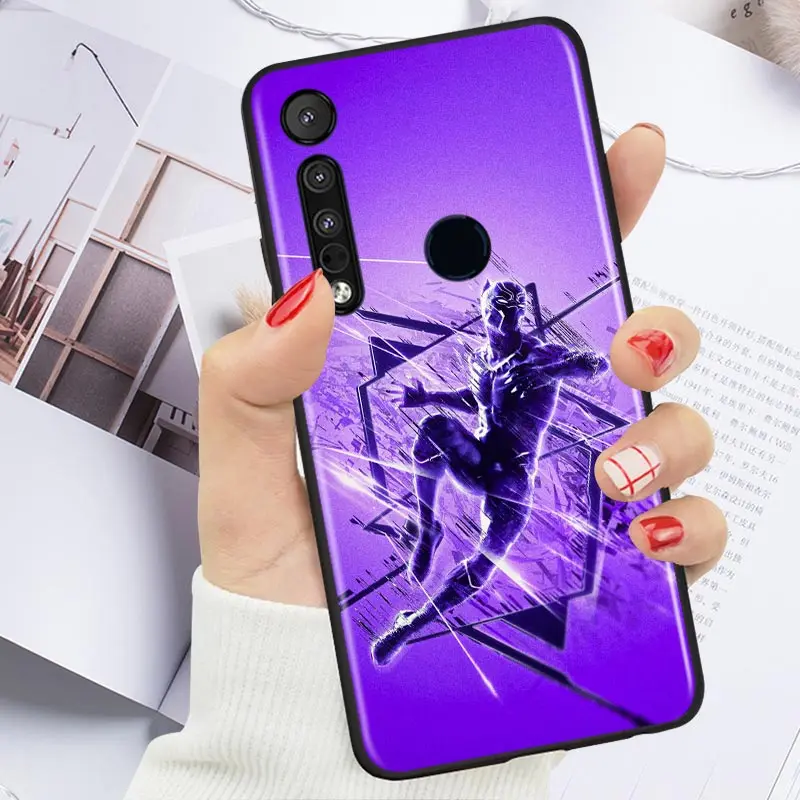 С героями комиксов Марвел крутая Мужская Пантеры для Motorola G9 G8 G стилус мощность
