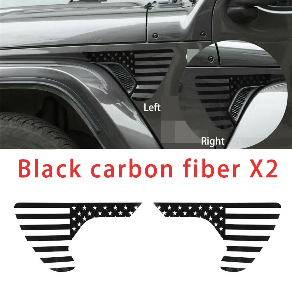 

Наклейка на крыло из углеродного волокна и ПВХ для Jeep Wrangler JL/JT