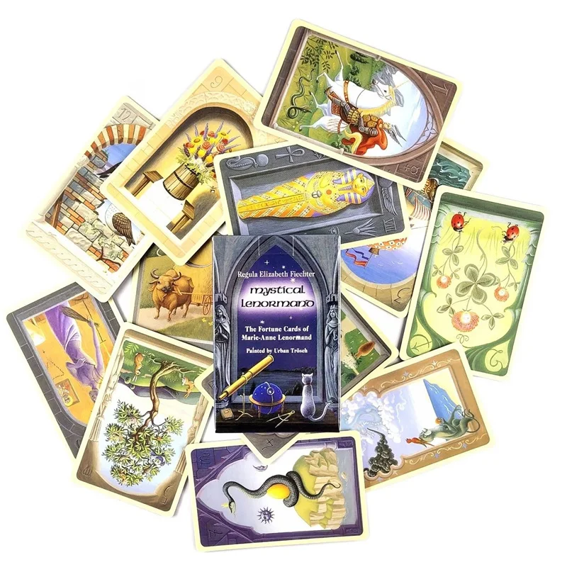 New Mystical Lenormand Oracle Cards Full English 36 Deck Tarots Mysterious Divination Family Party Funny Board Game | Спорт и