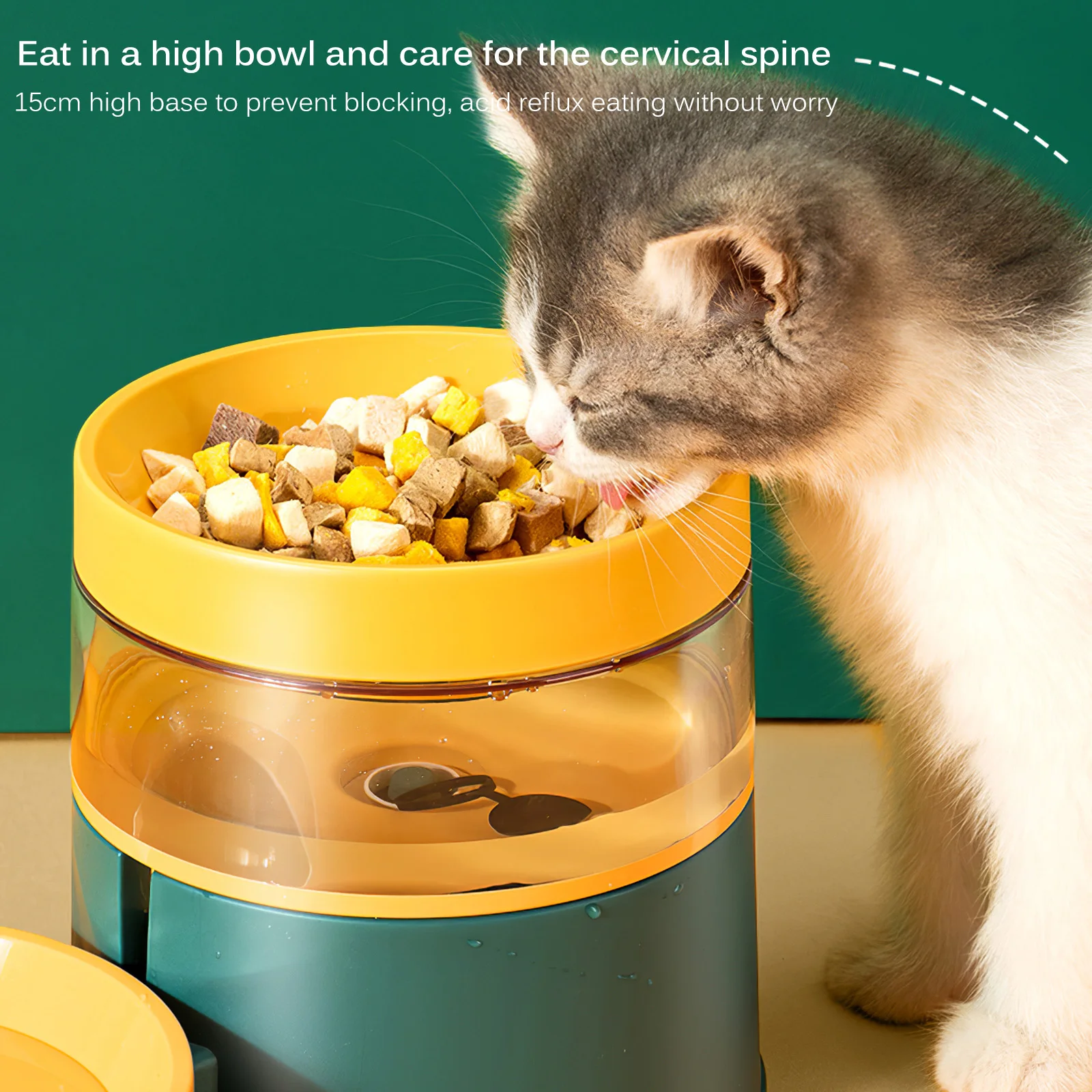 

Автоматическая Питьевая машина с защитой от опрокидывания, миска для риса, миска для воды с двойной чашей, интегрированная конструкция