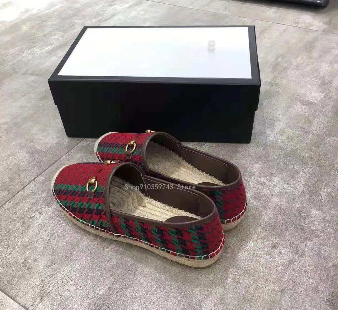 

Designer brand premium quality 2021 early spring new trendy straw woven flat fisherman shoes